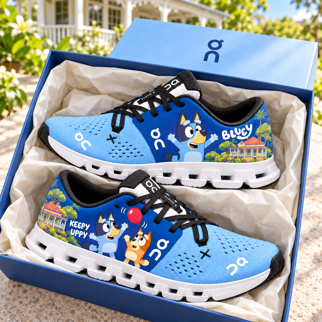 Premium BLU Monochrome Sneakers HQH