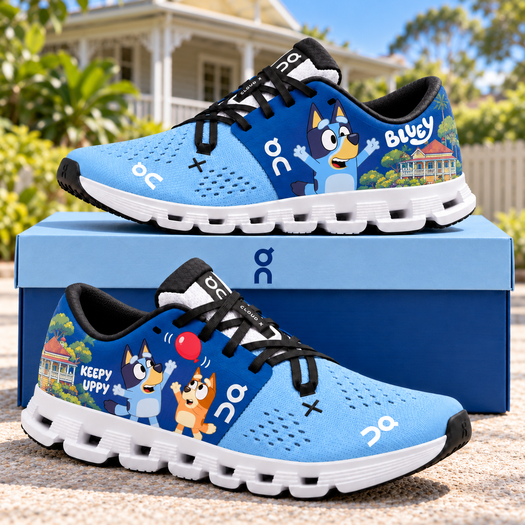 Premium BLU Monochrome Sneakers HQH