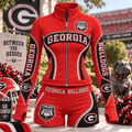 GGBD Women’s Zip-Up Jacket & Shorts Set NTKO