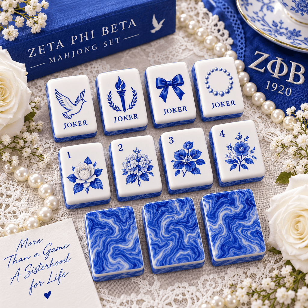 Premium ZPB Mahjong Tiles Set TNSM