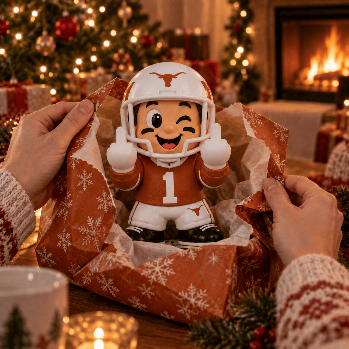 TLS Premium Christmas Middle Finger Character Light NTTB