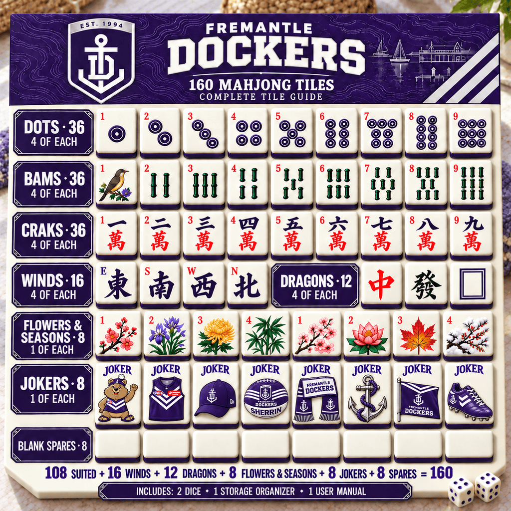Premium FRMT Mahjong Tiles Set TTMH