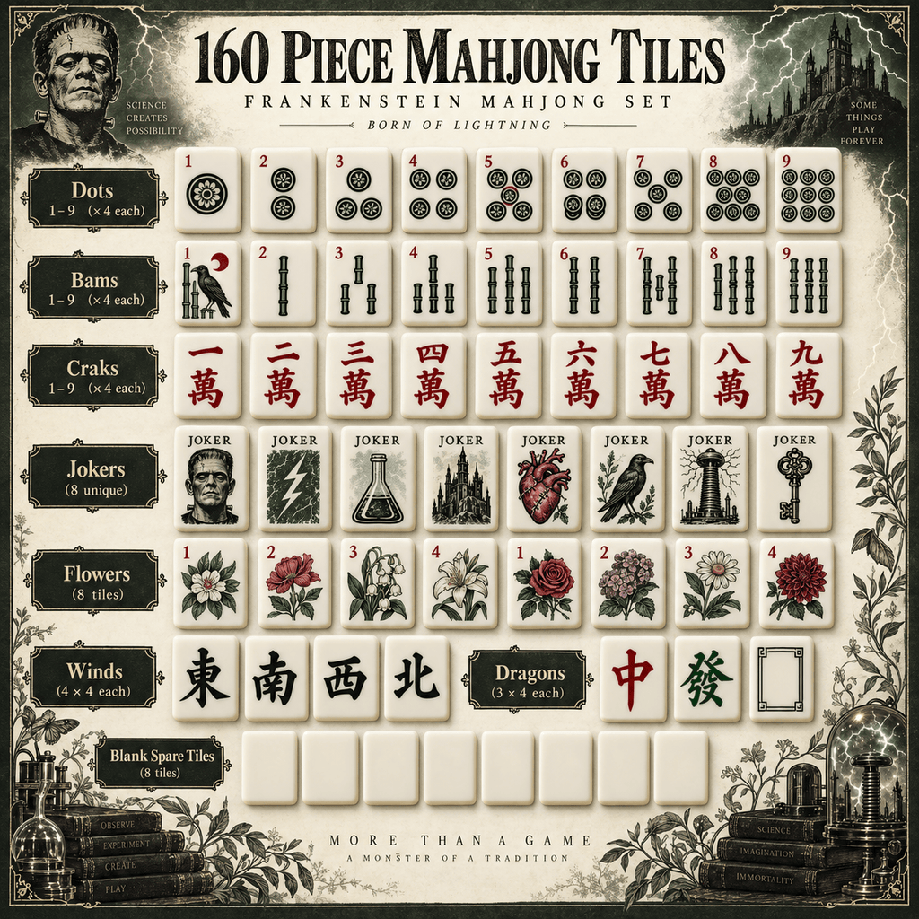 Premium FRKS Mahjong Tiles Set TNSM