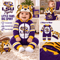LSU Premium Hooded Romper TMH