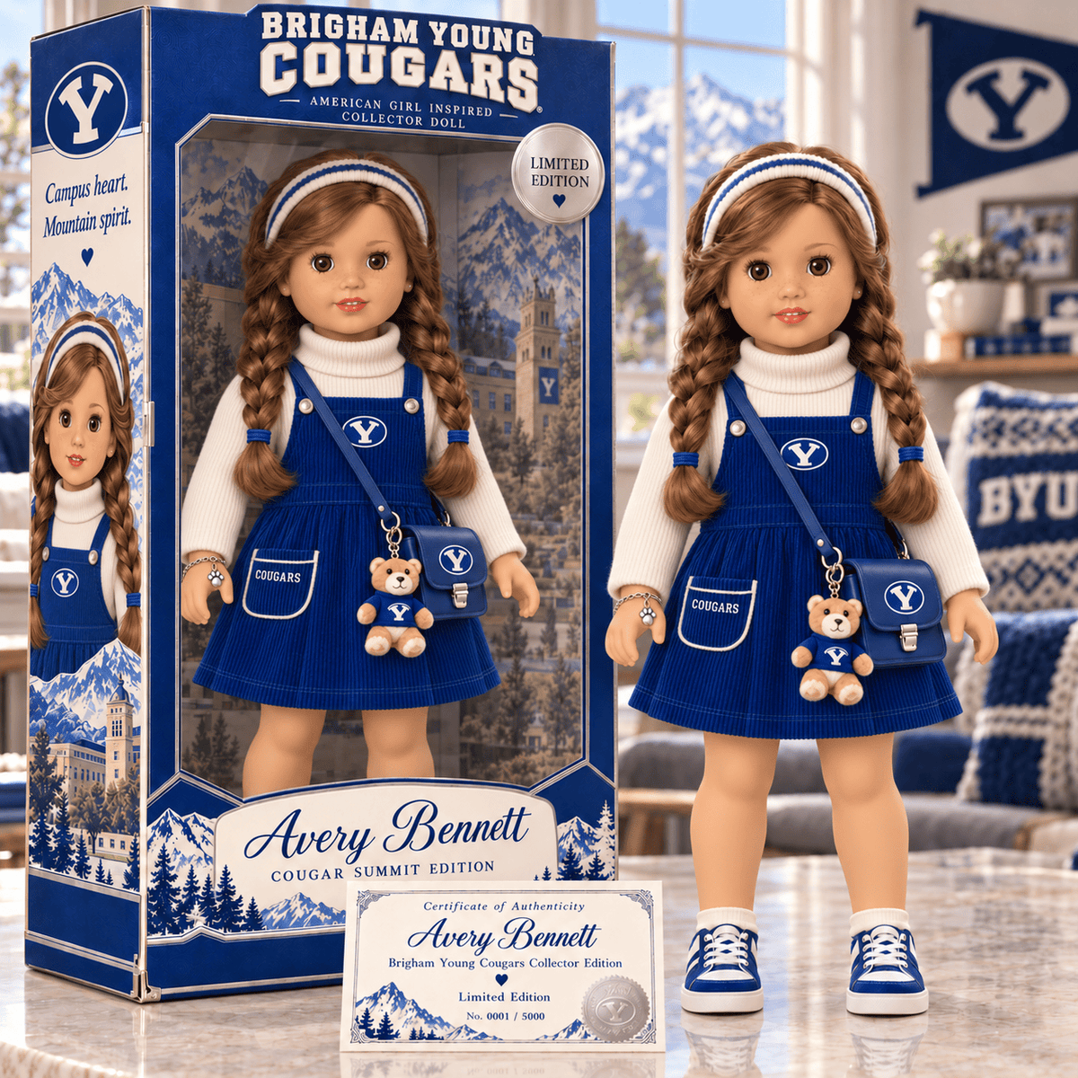 Premium BYU Commemorative Collector Doll NTNA