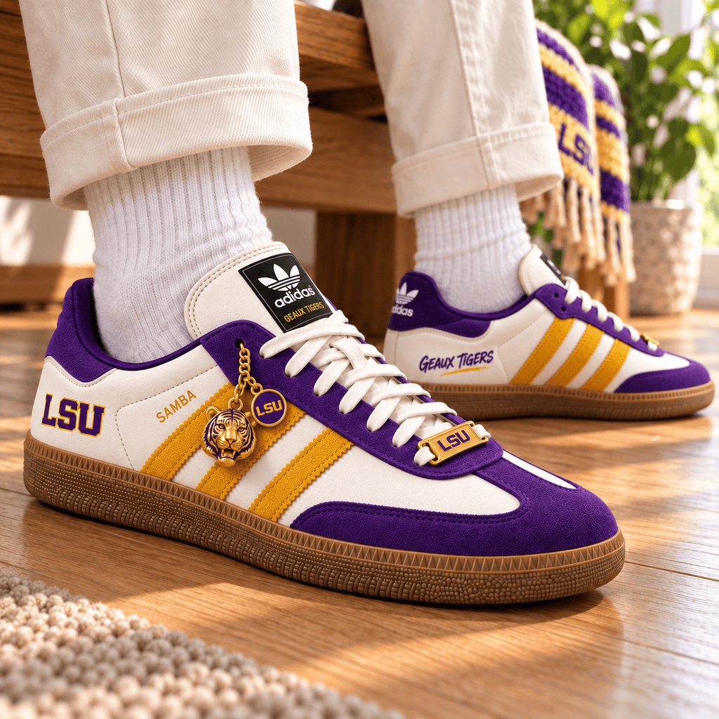 LSU Premium Custom Low-Top Sneakers PNPA